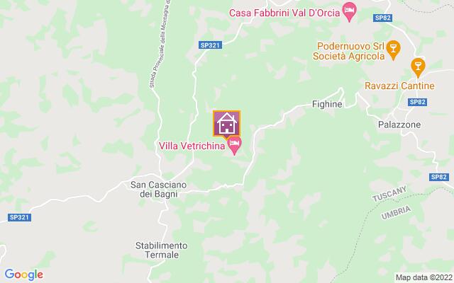 Villa location map