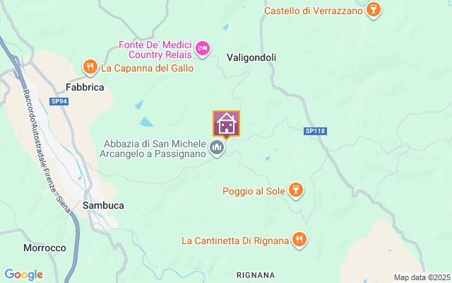 Villa location map