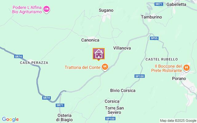 Villa location map